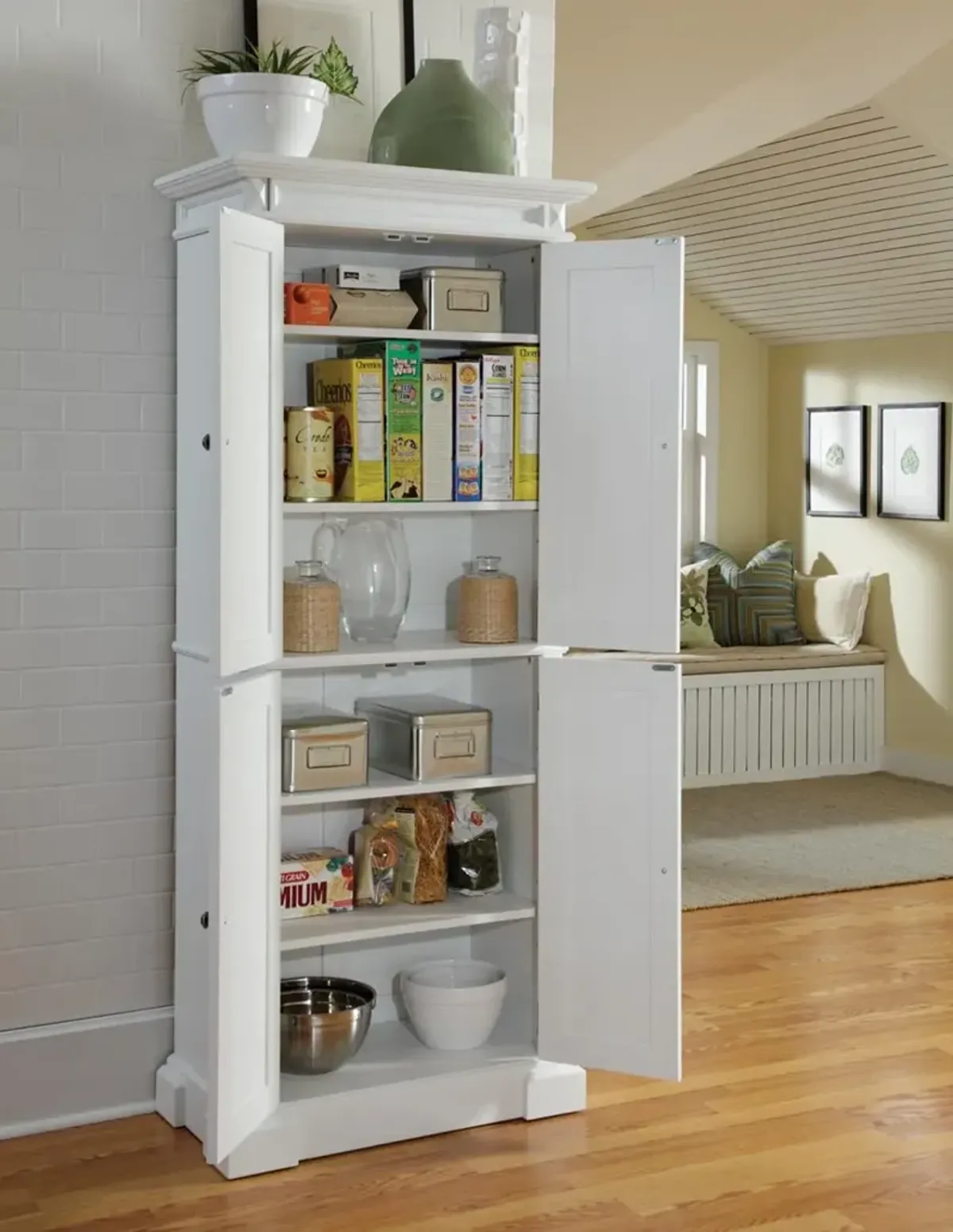 Americana White Kitchen Pantry