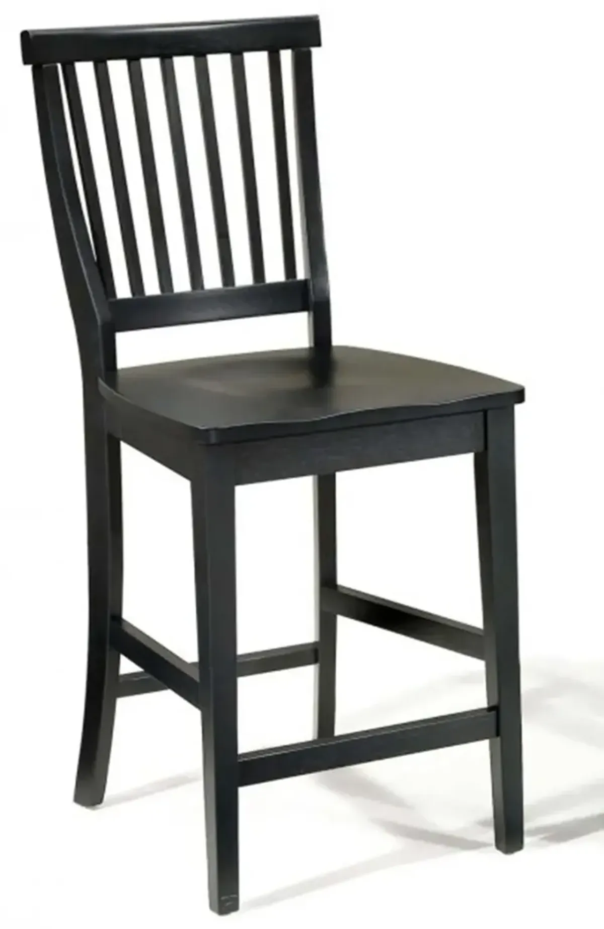 Arts and Crafts Black Counter Stool