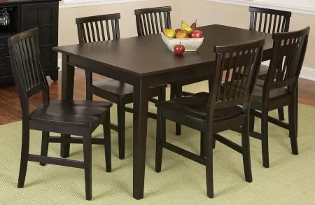 Arts and Crafts Black Dining Table