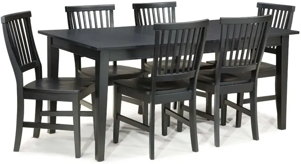 Arts and Crafts Black Dining Table