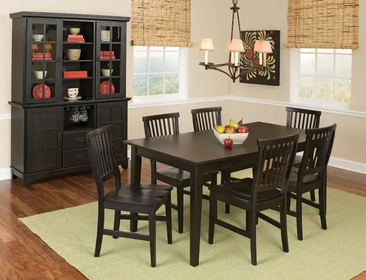 Arts and Crafts Black Dining Table