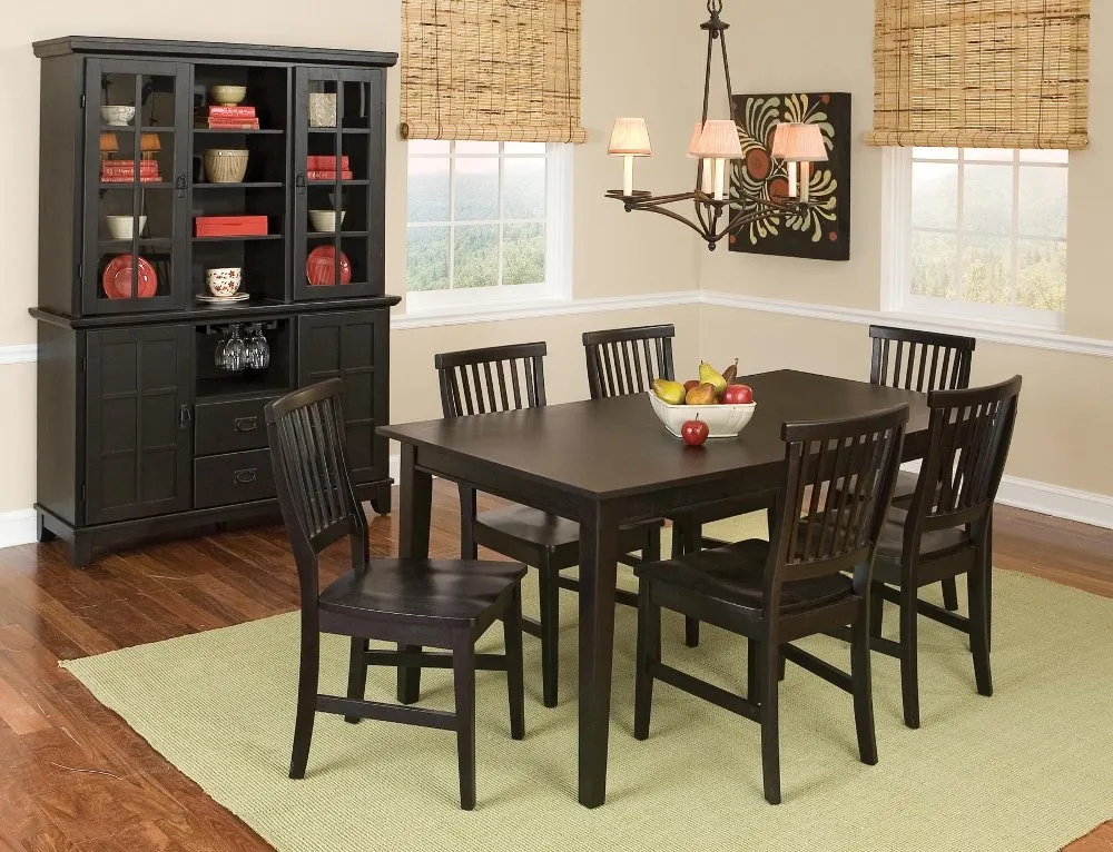 Arts and Crafts Black Dining Table