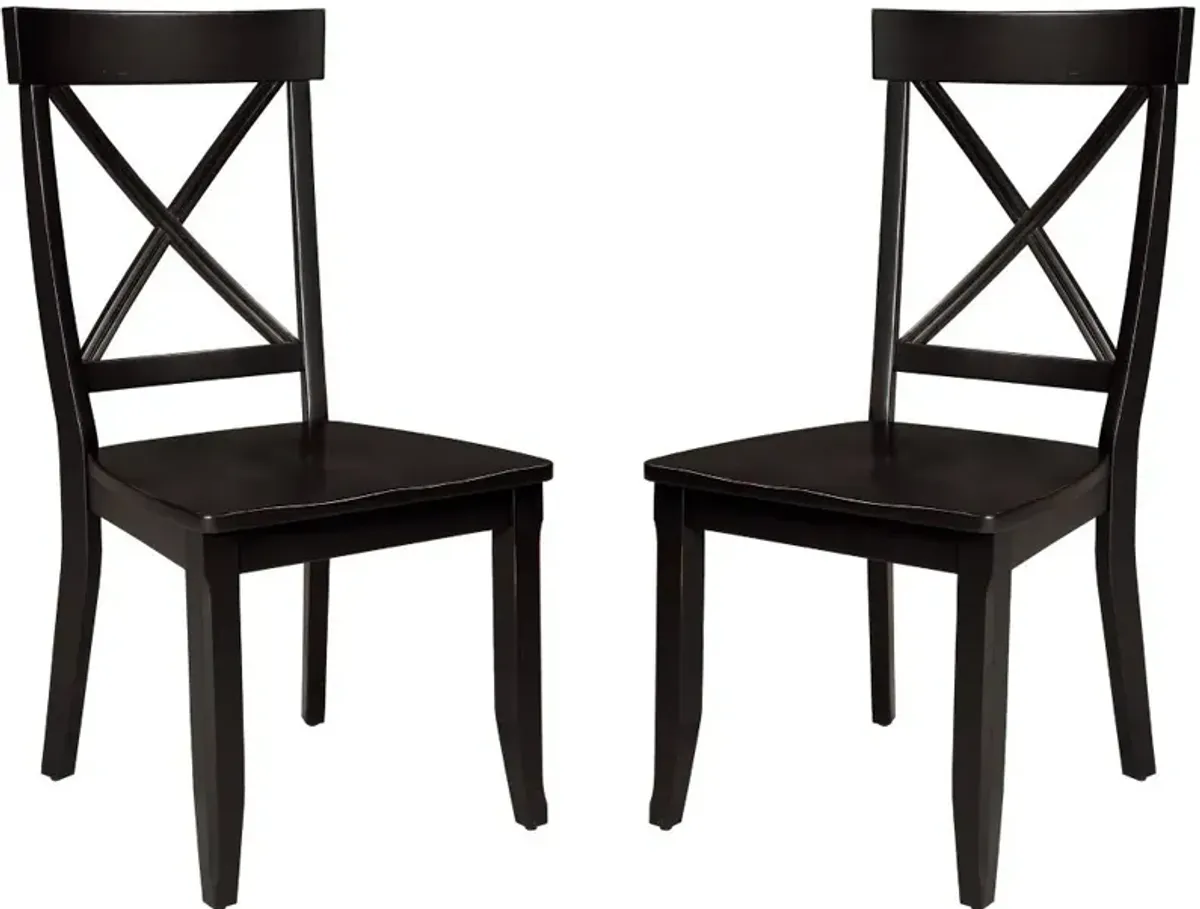 Blair Black Dining Chair Pair