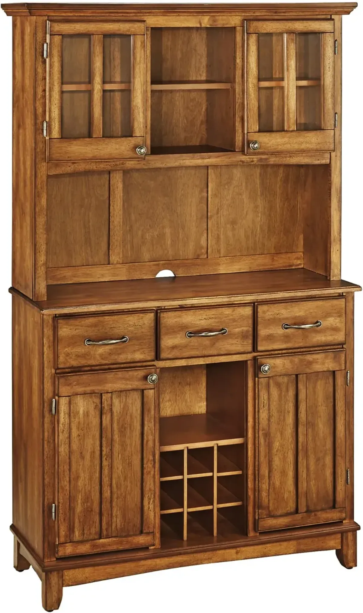 Homestyles Brown Buffet with Hutch