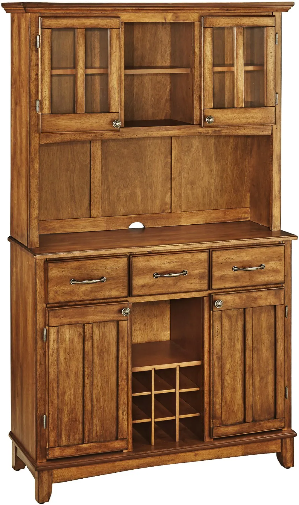 Homestyles Brown Buffet with Hutch