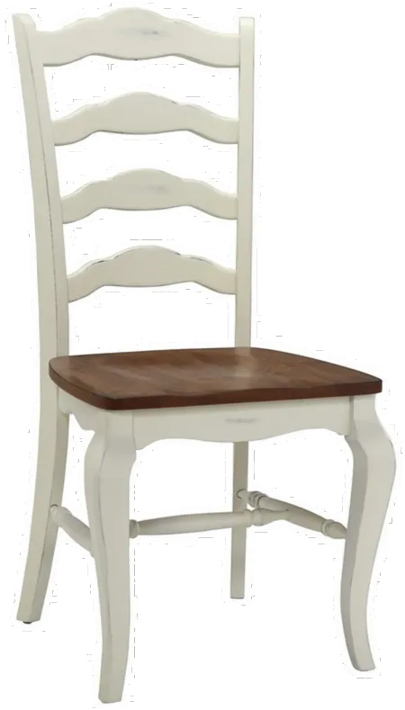 French Countryside Off-White Dining Chair Set of Two