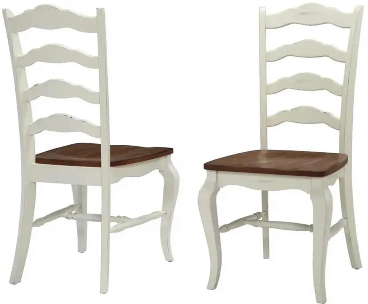 French Countryside Off-White Dining Chair Set of Two