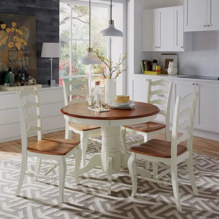French Countryside Off-White Dining Table by Homestyles
