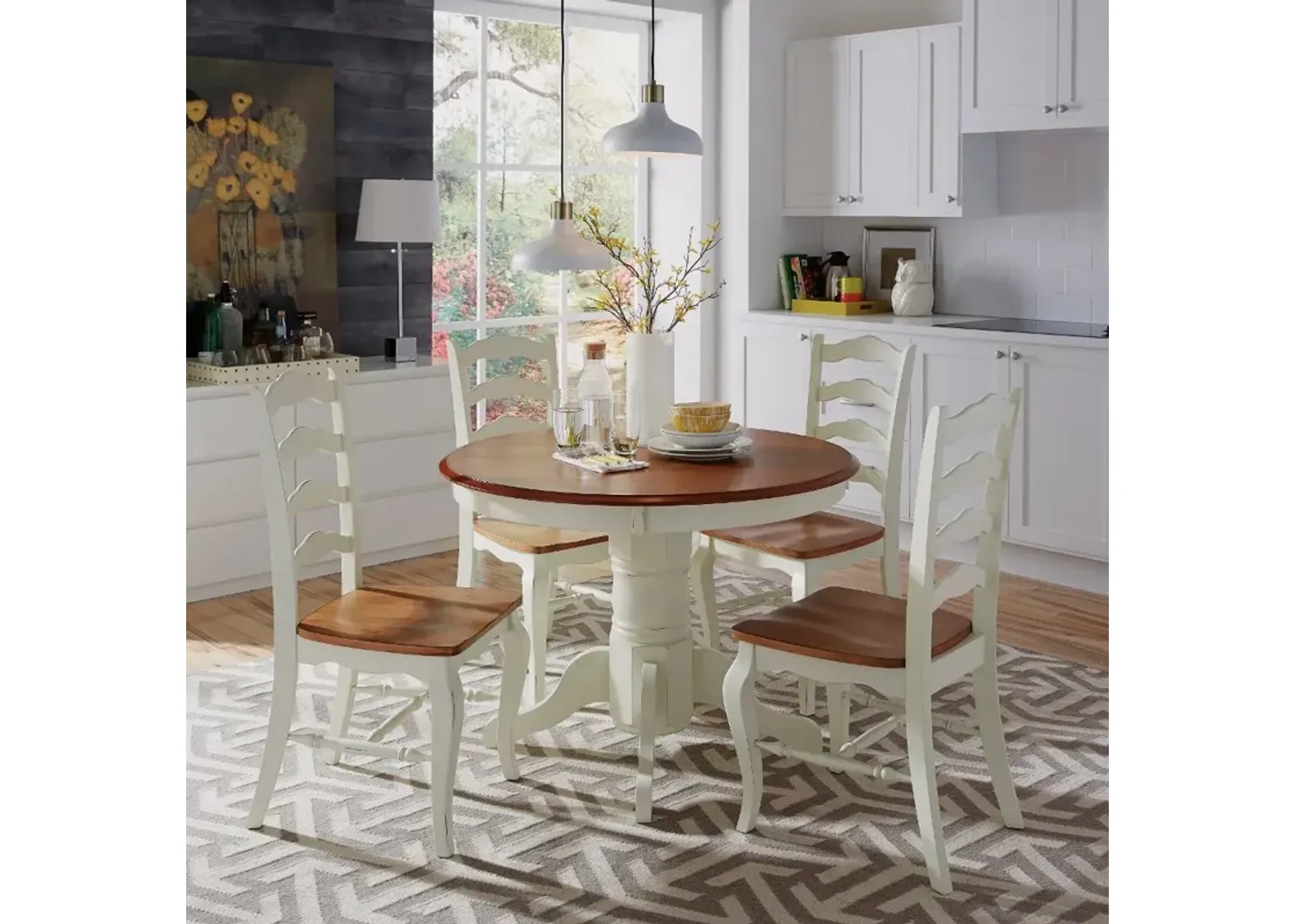 French Countryside Off-White Dining Table by Homestyles