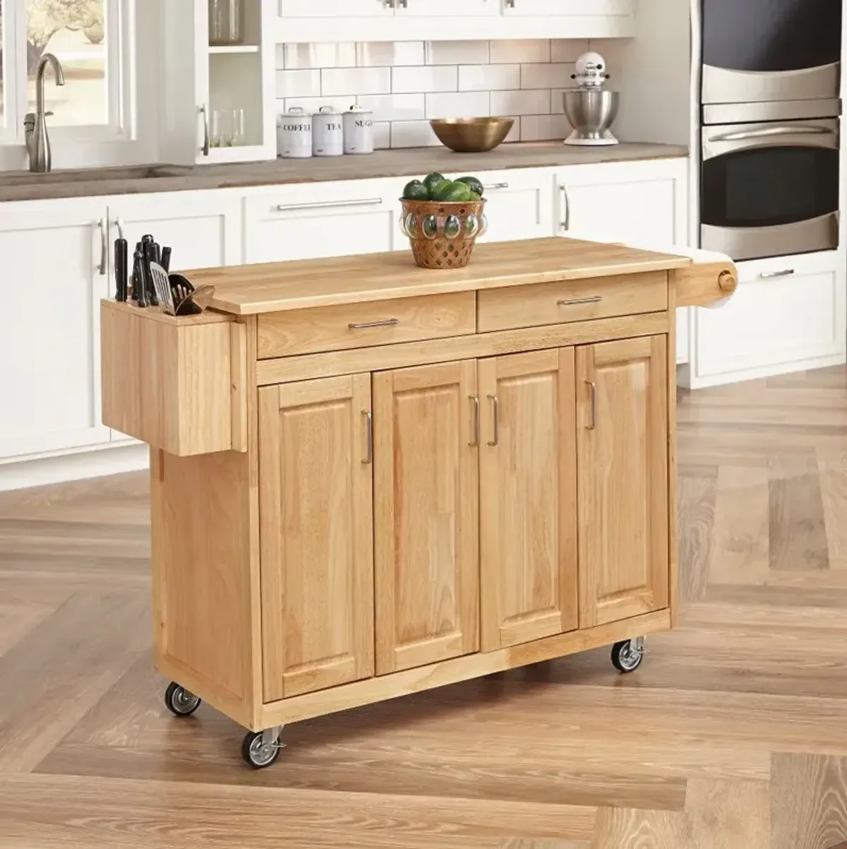 General Line Brown Kitchen Cart