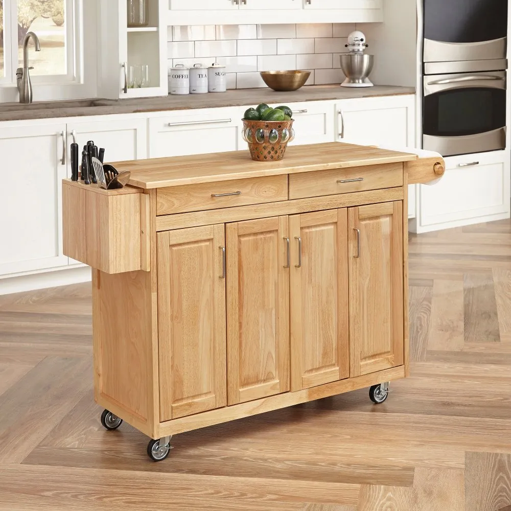 General Line Brown Kitchen Cart