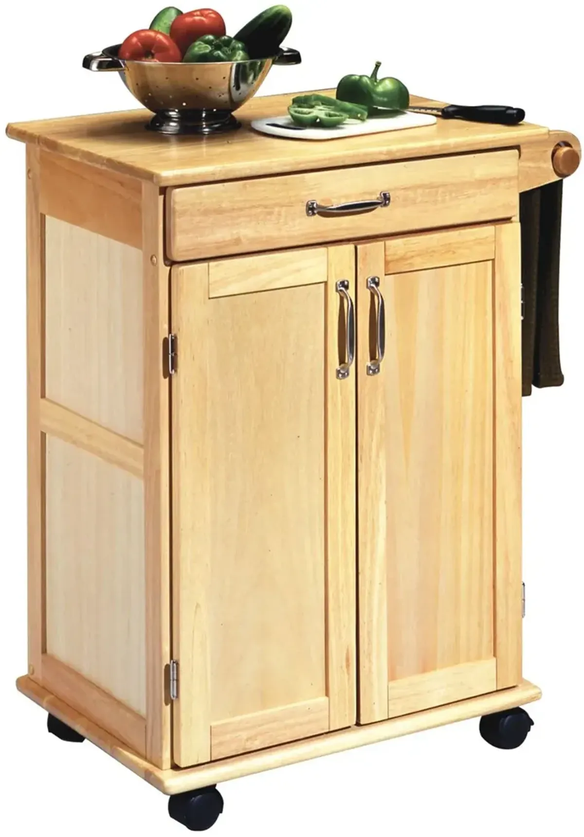 General Natural Small Kitchen Cart