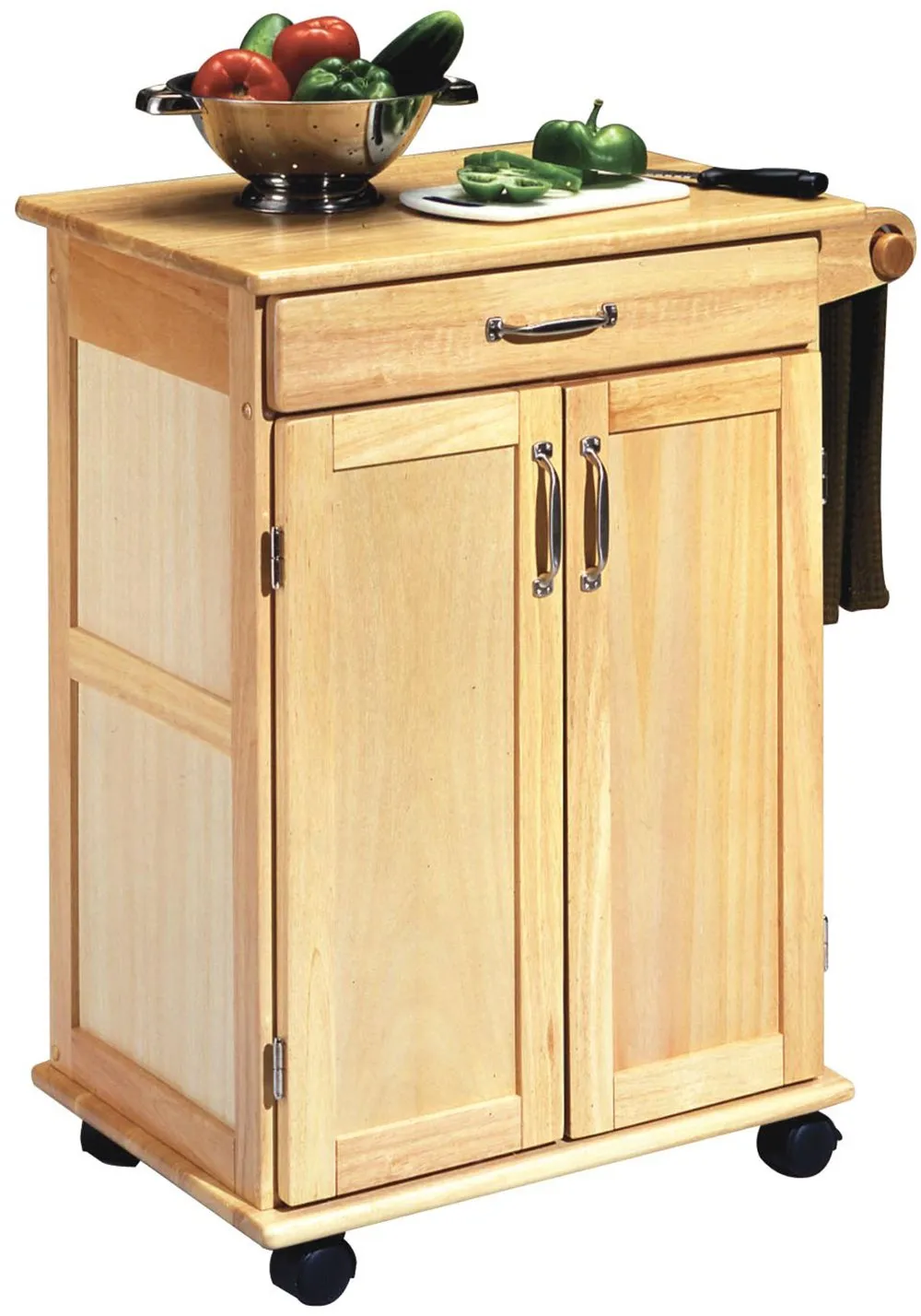 General Natural Small Kitchen Cart