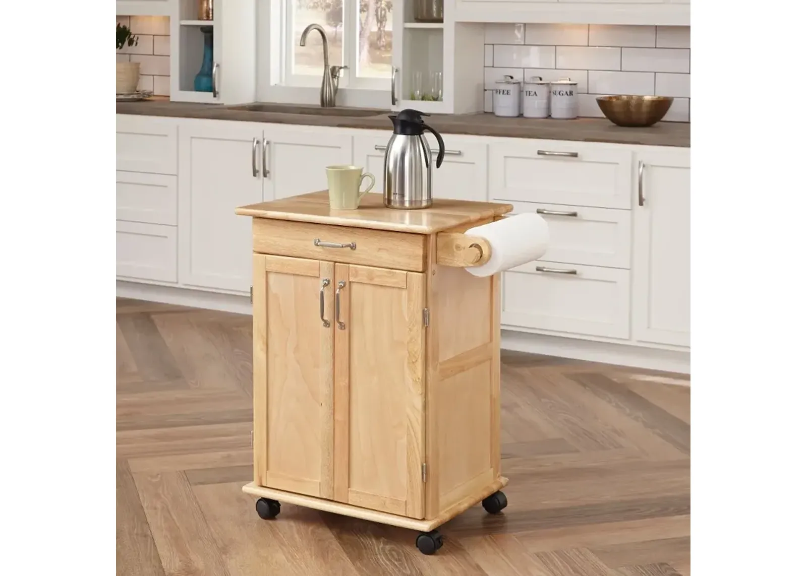 General Natural Small Kitchen Cart