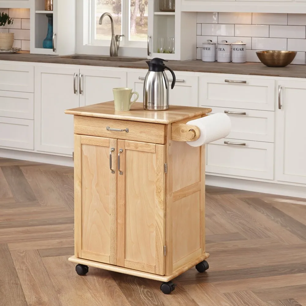 General Natural Small Kitchen Cart