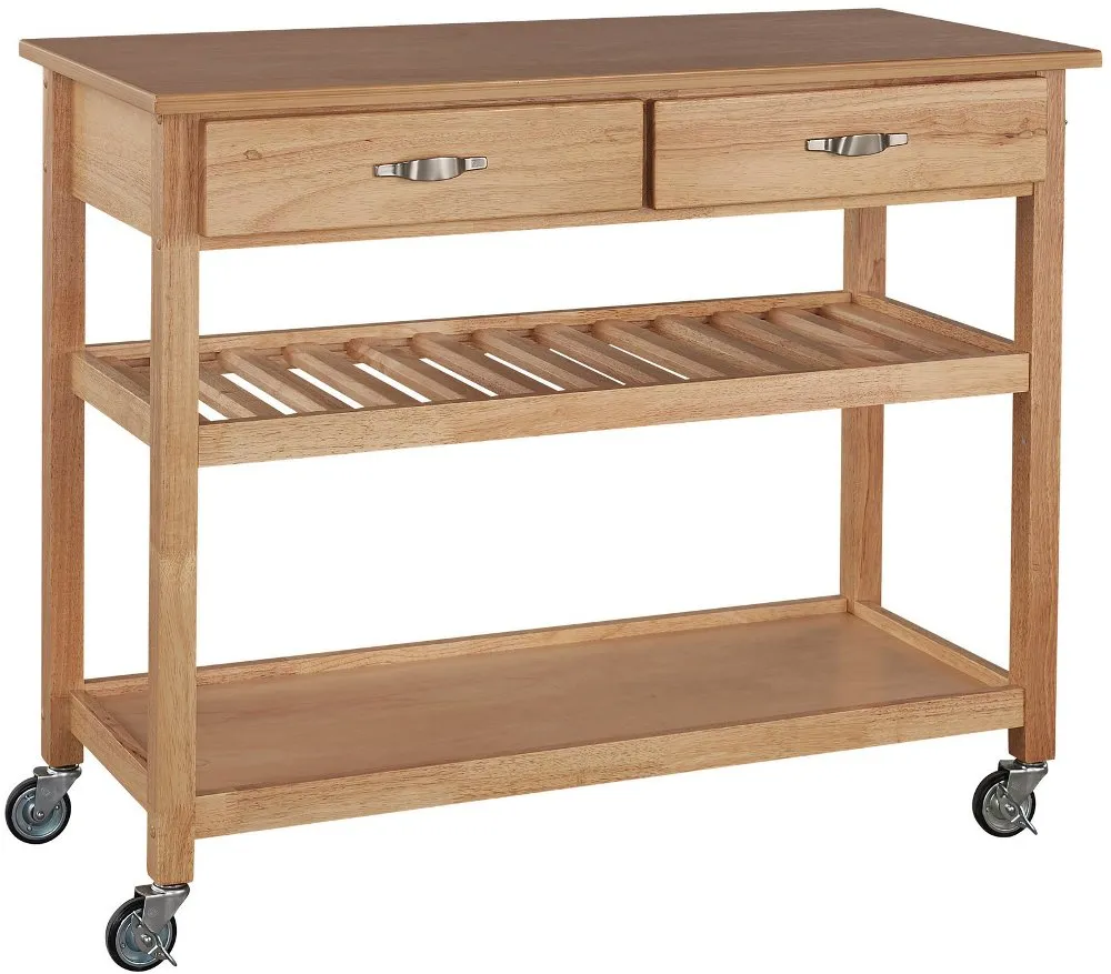 General Light Brown Kitchen Cart