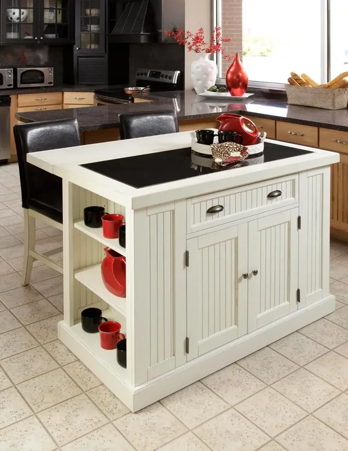 Nantucket Off-White Kitchen Island