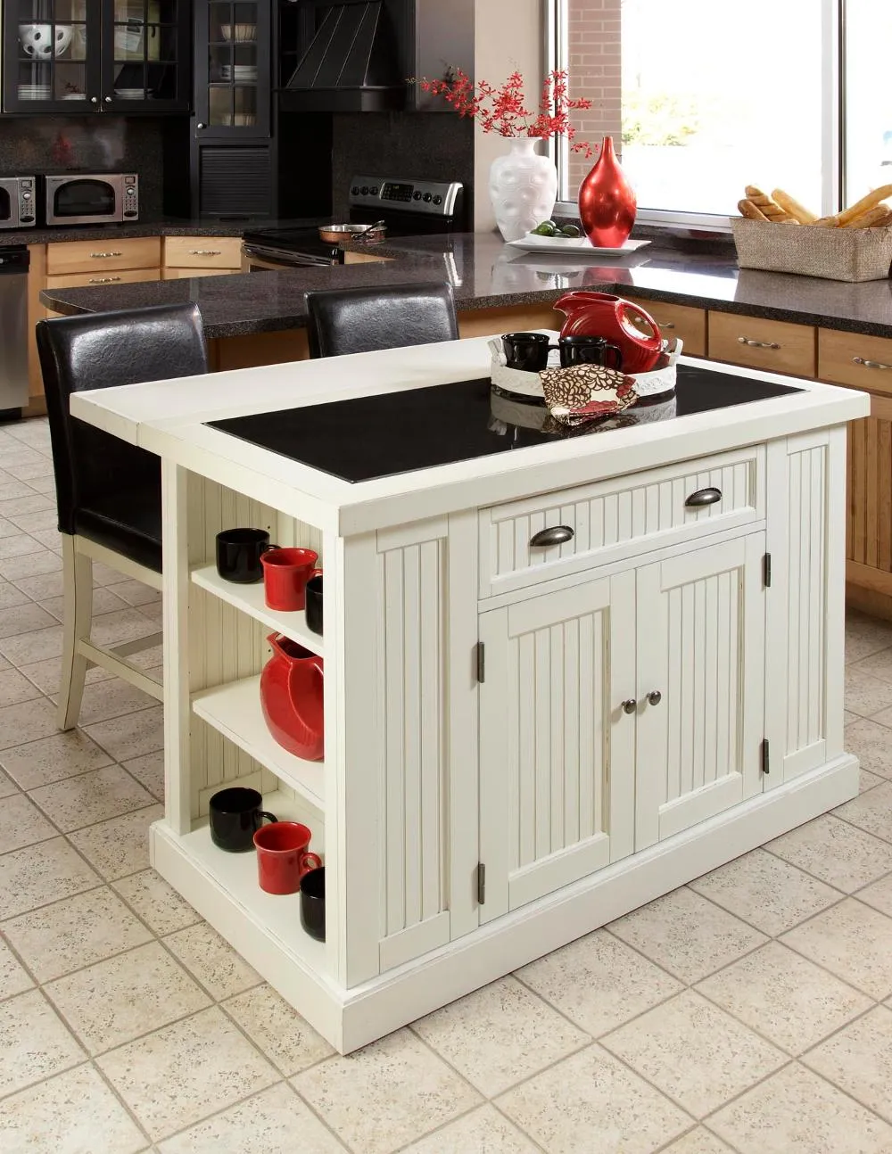 Nantucket Off-White Kitchen Island