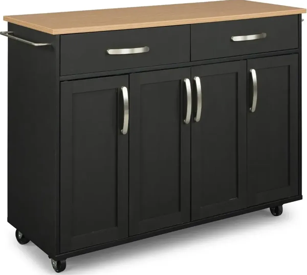 Ella Black Kitchen Cart