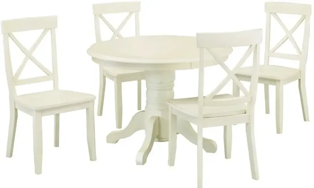 Warwick Off-White 5 Piece Dining Room Set