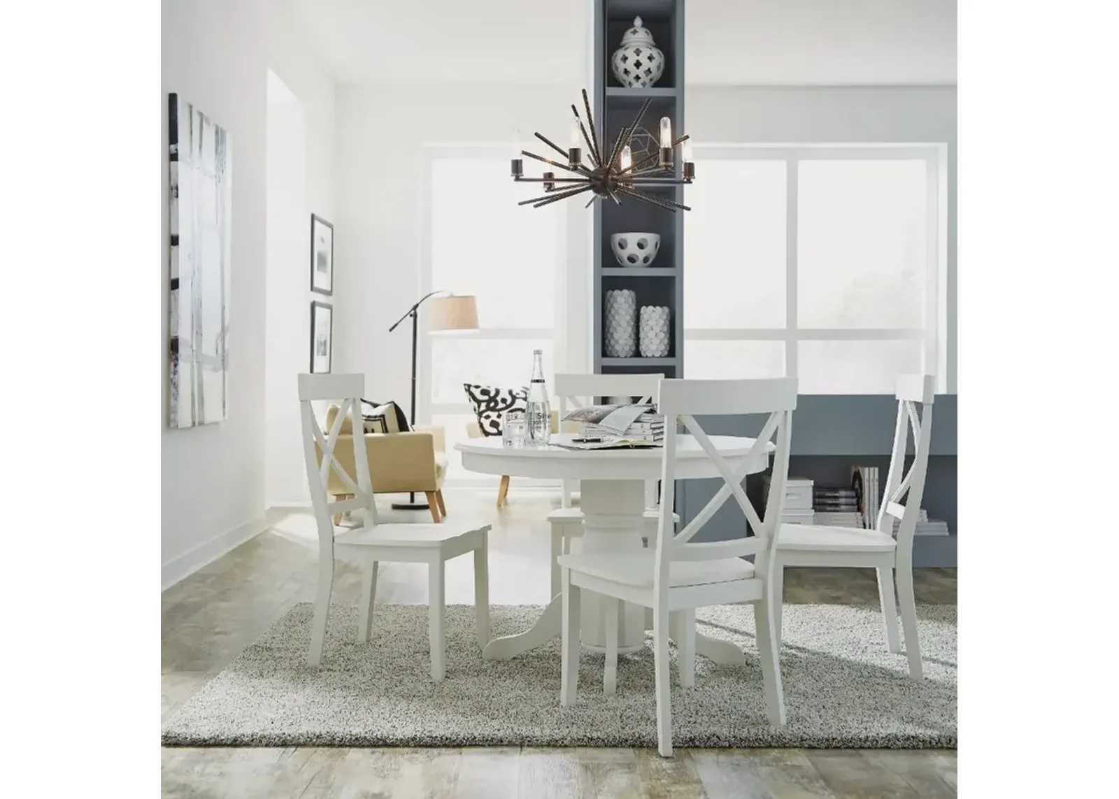 Warwick Off-White 5 Piece Dining Room Set