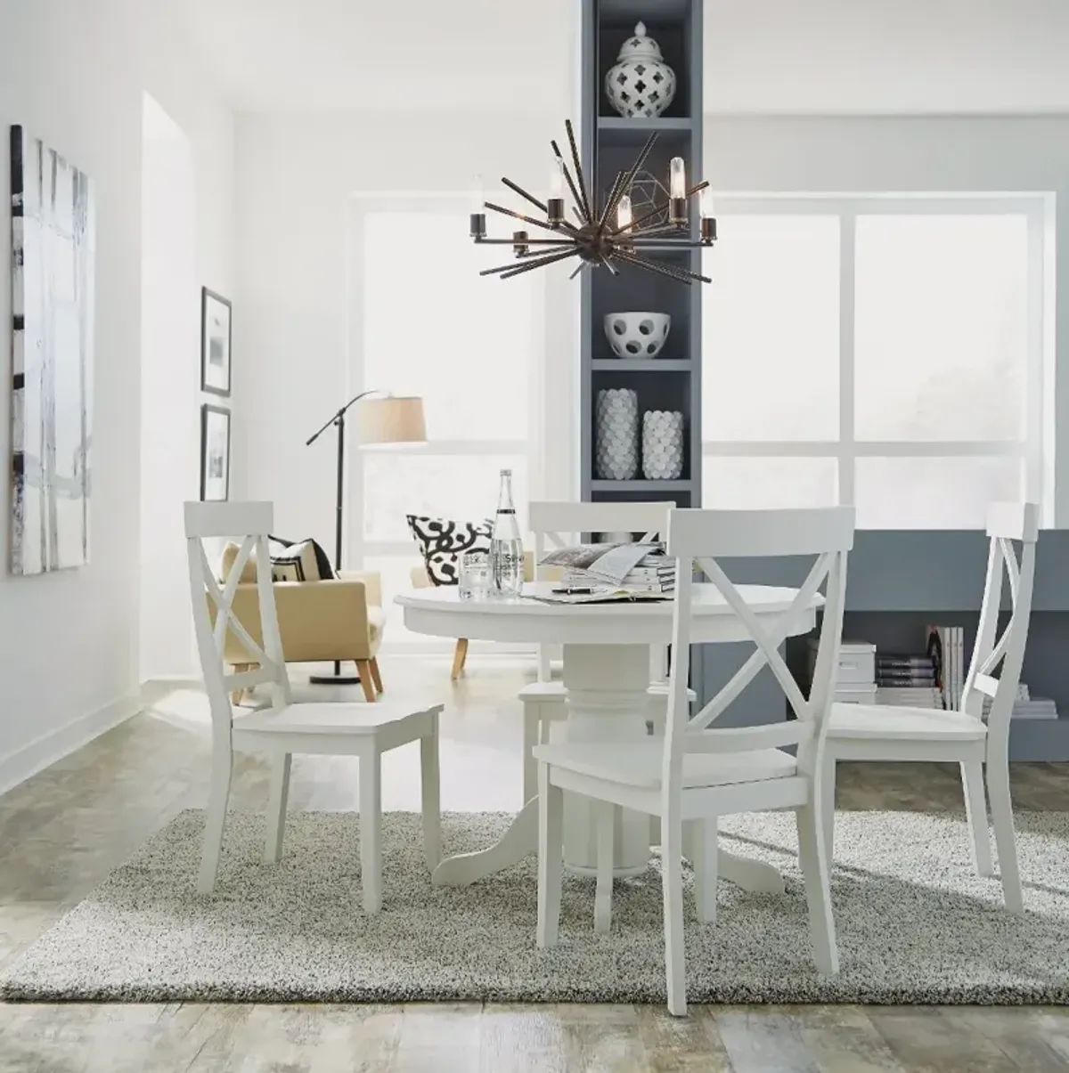 Warwick Off-White 5 Piece Dining Room Set