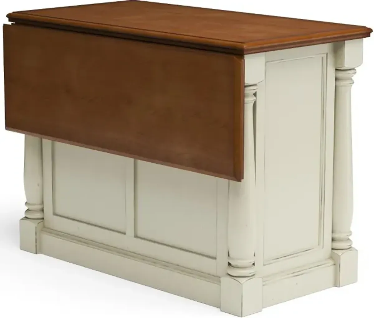 Monarch Off-White Kitchen Island