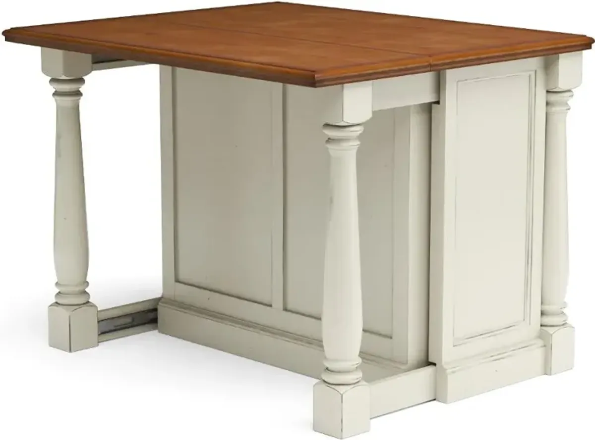 Monarch Off-White Kitchen Island