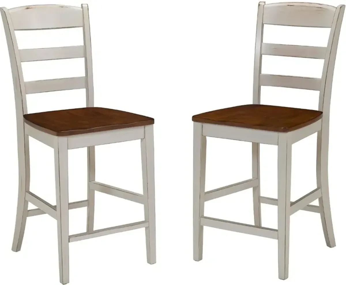 Monarch Off-White Kitchen Island Set