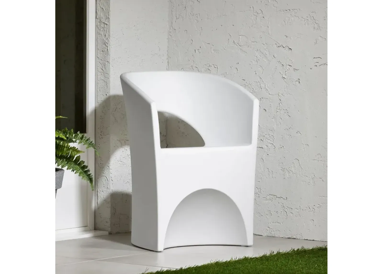 Dalya White Patio Chair - South Shore