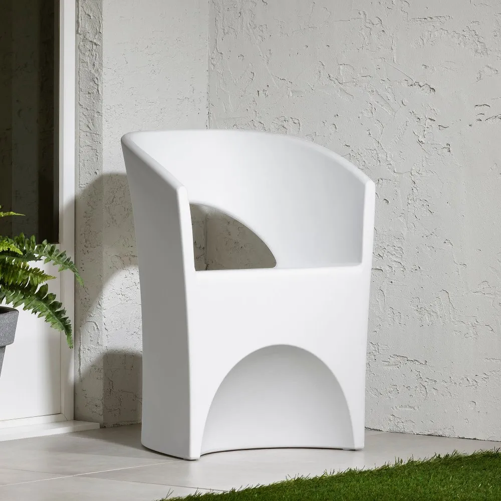 Dalya White Patio Chair - South Shore