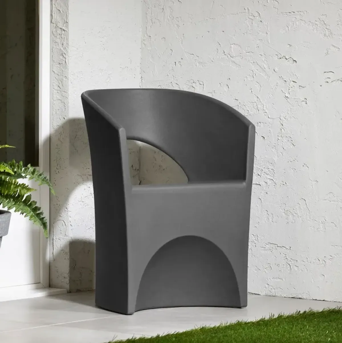 Dalya Dark Gray Patio Chair