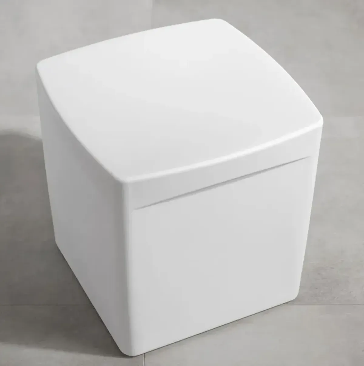 Dalya White Square Outdoor Side Table - South Shore