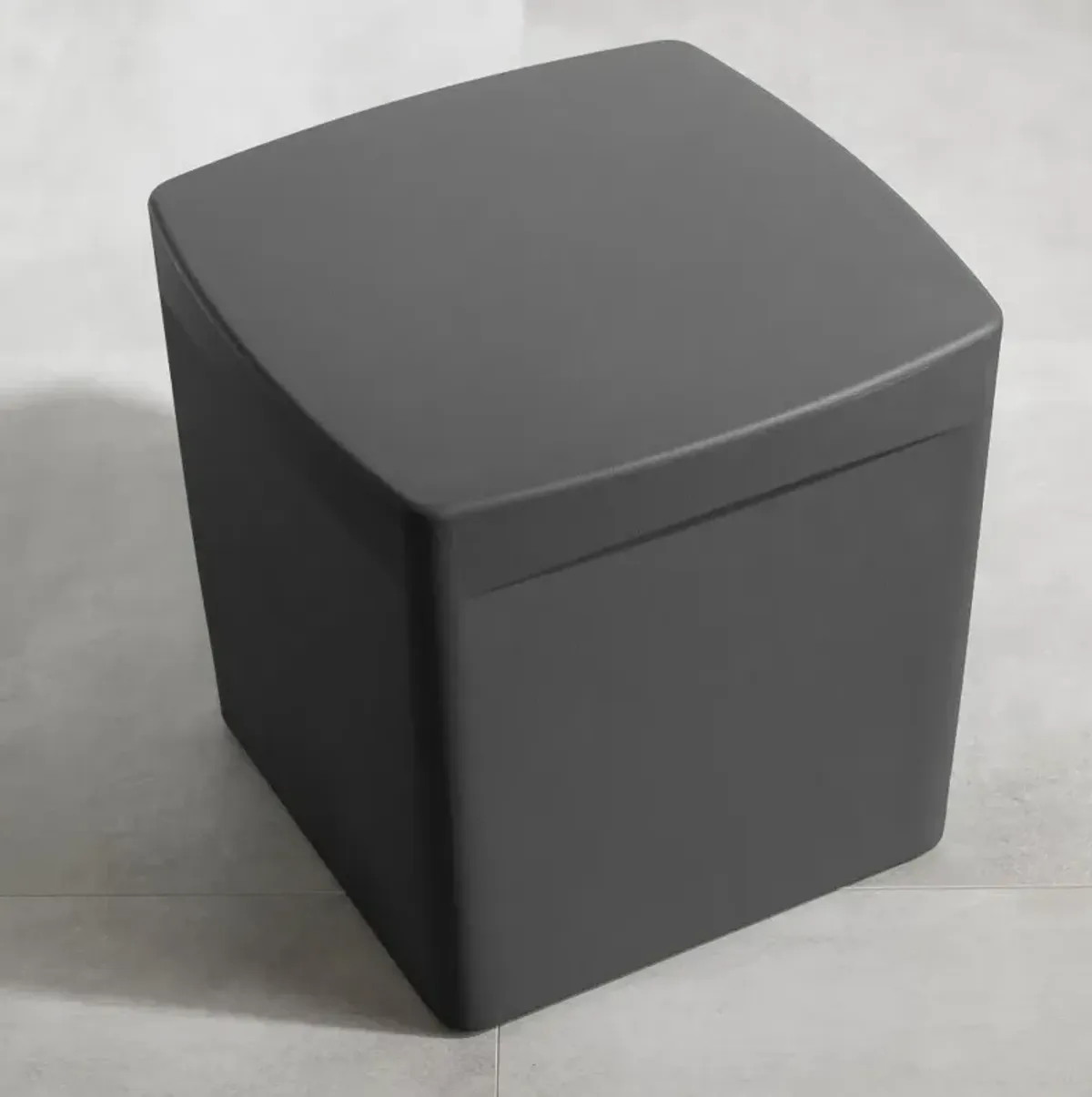 Dalya Dark Gray Square Outdoor Side Table - South Shore