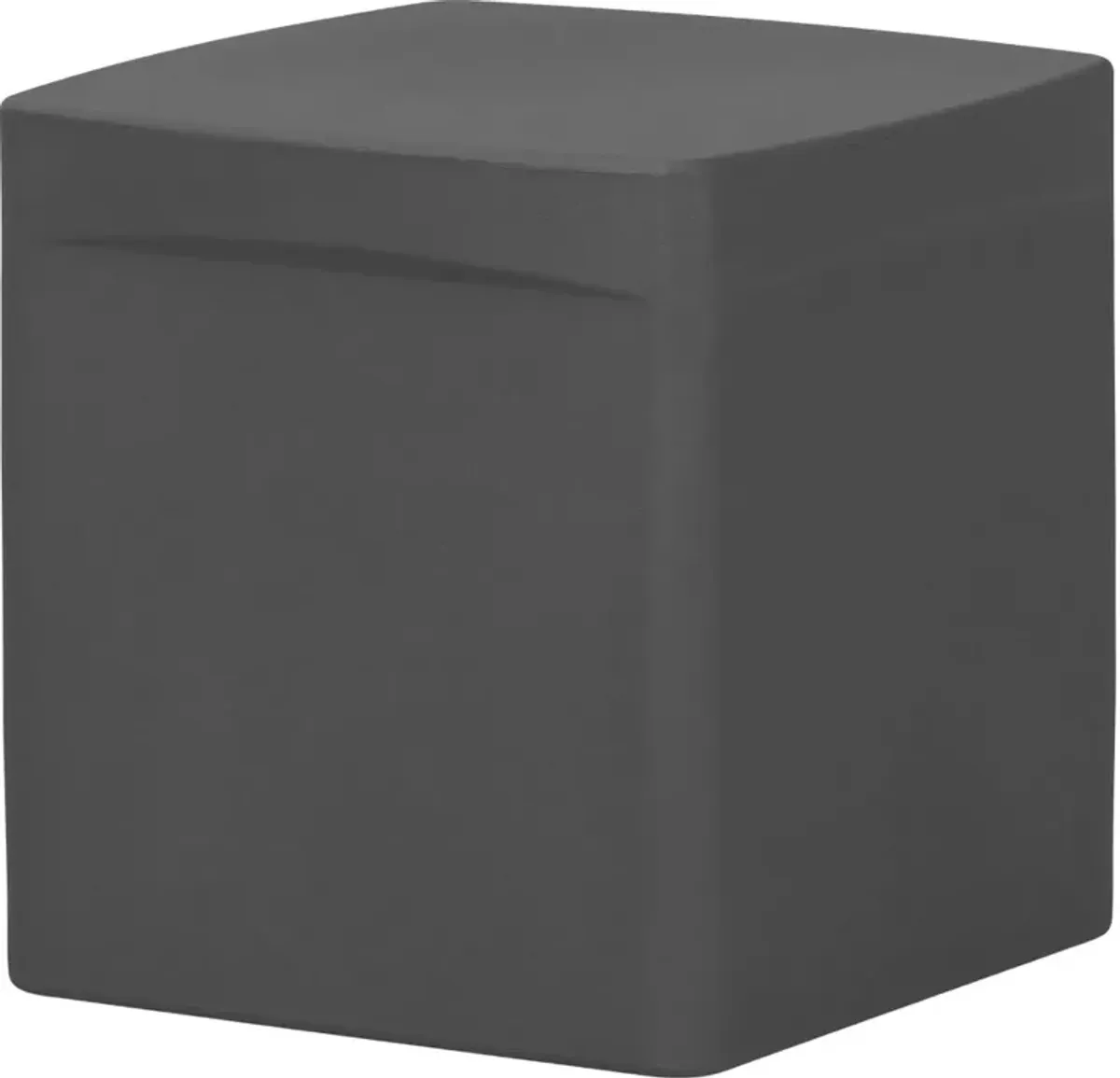 Dalya Dark Gray Square Outdoor Side Table - South Shore