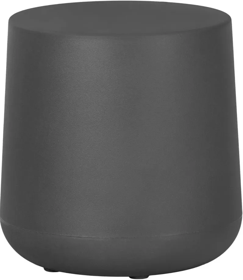 Dalya Dark Gray Round Outdoor Side Table - South Shore