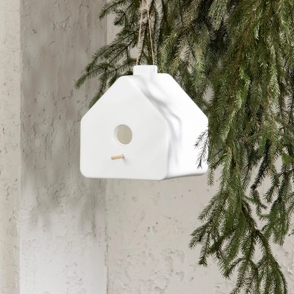 Dalya White Decorative Birdhouse - South Shore