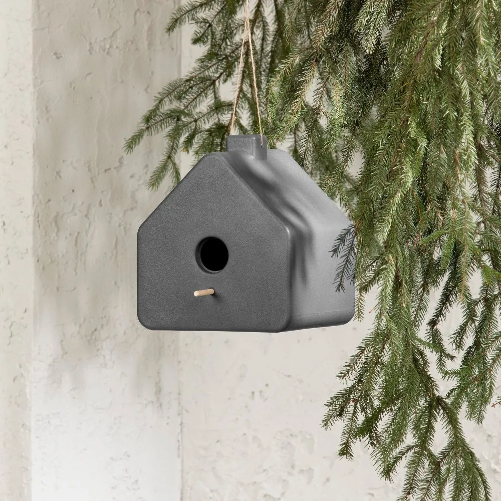 Dalya Dark Gray Decorative Birdhouse - South Shore