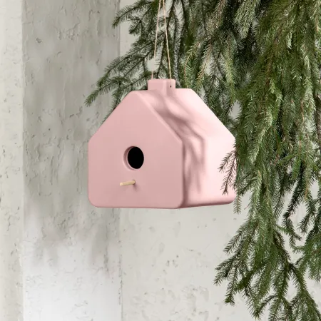 Dalya Pink Decorative Birdhouse - South Shore
