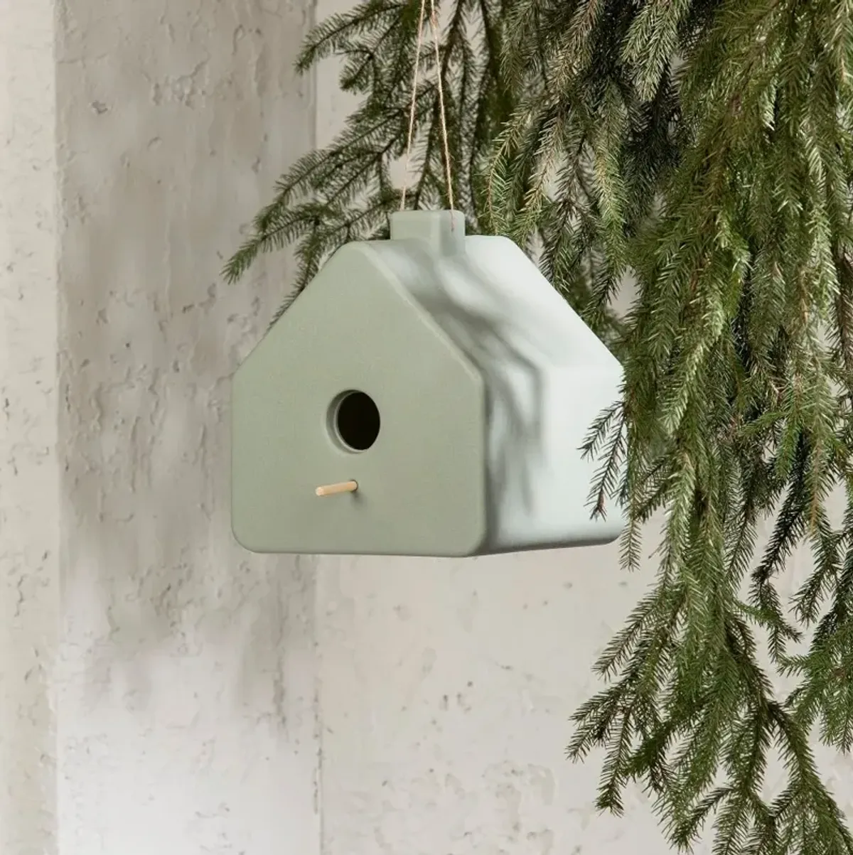 Dalya Sage Green Decorative Birdhouse - South Shore