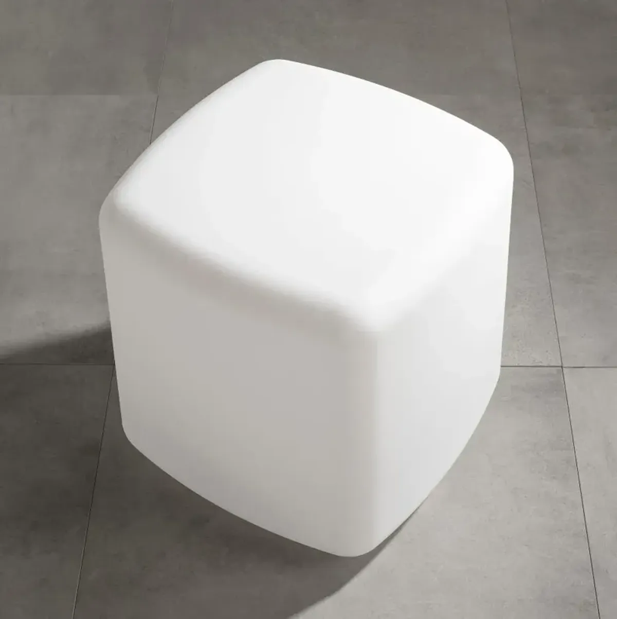 Dalya White Outdoor Side Table - South Shore