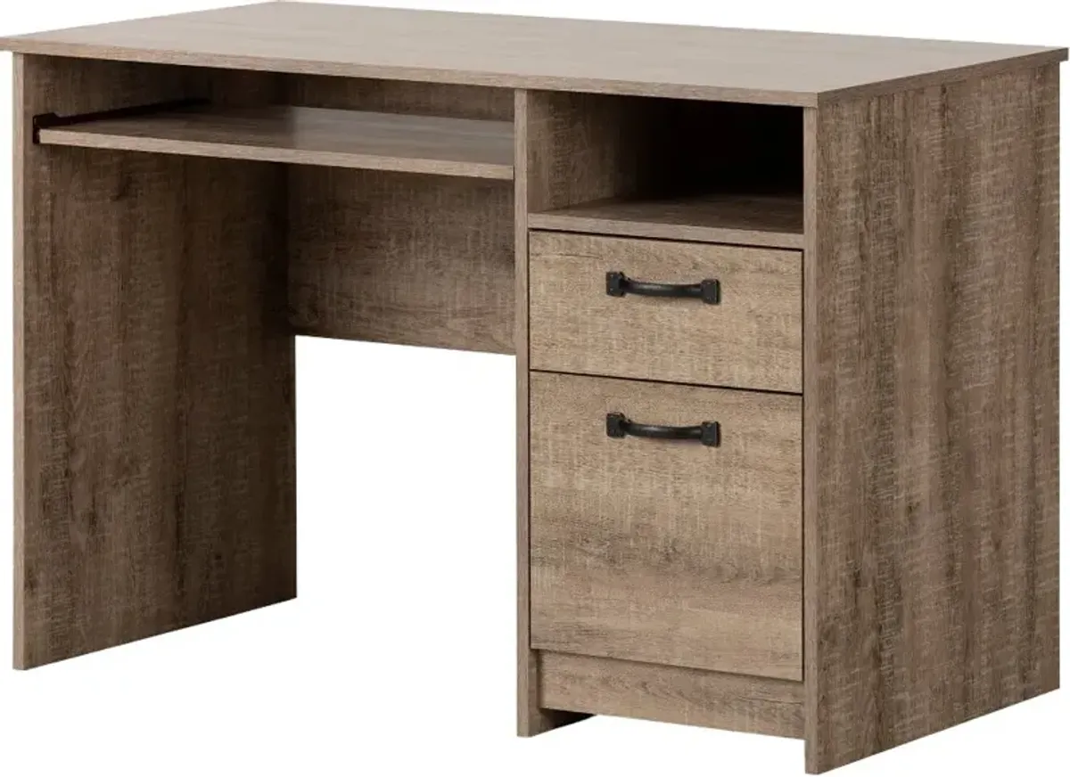 Tassio Medium Brown Desk - South Shore