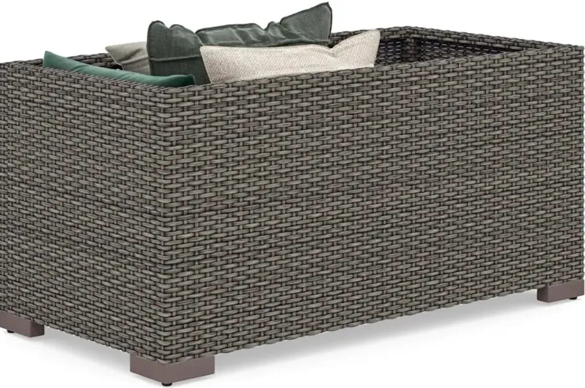 Boca Raton Brown Outdoor Storage Table