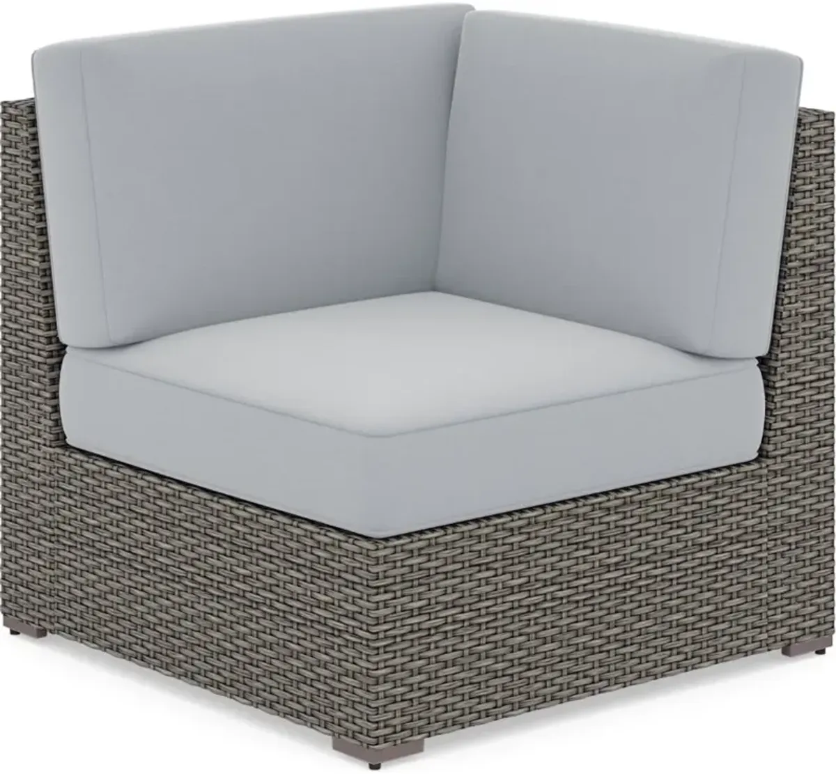 Boca Raton Gray Outdoor 3 Piece Set with Storage Table