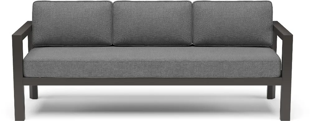 Grayton Gray Outdoor Aluminum Sofa