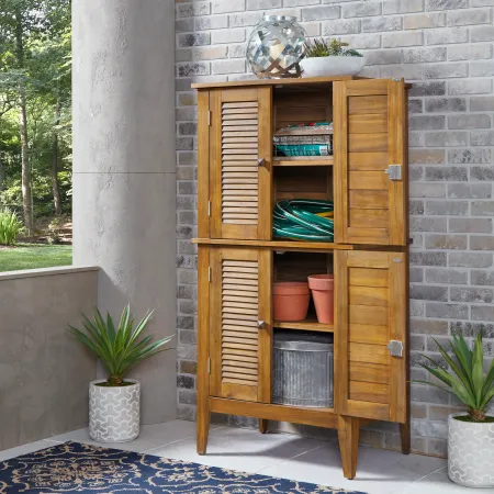 Maho Brown Outdoor Storage Cabinet