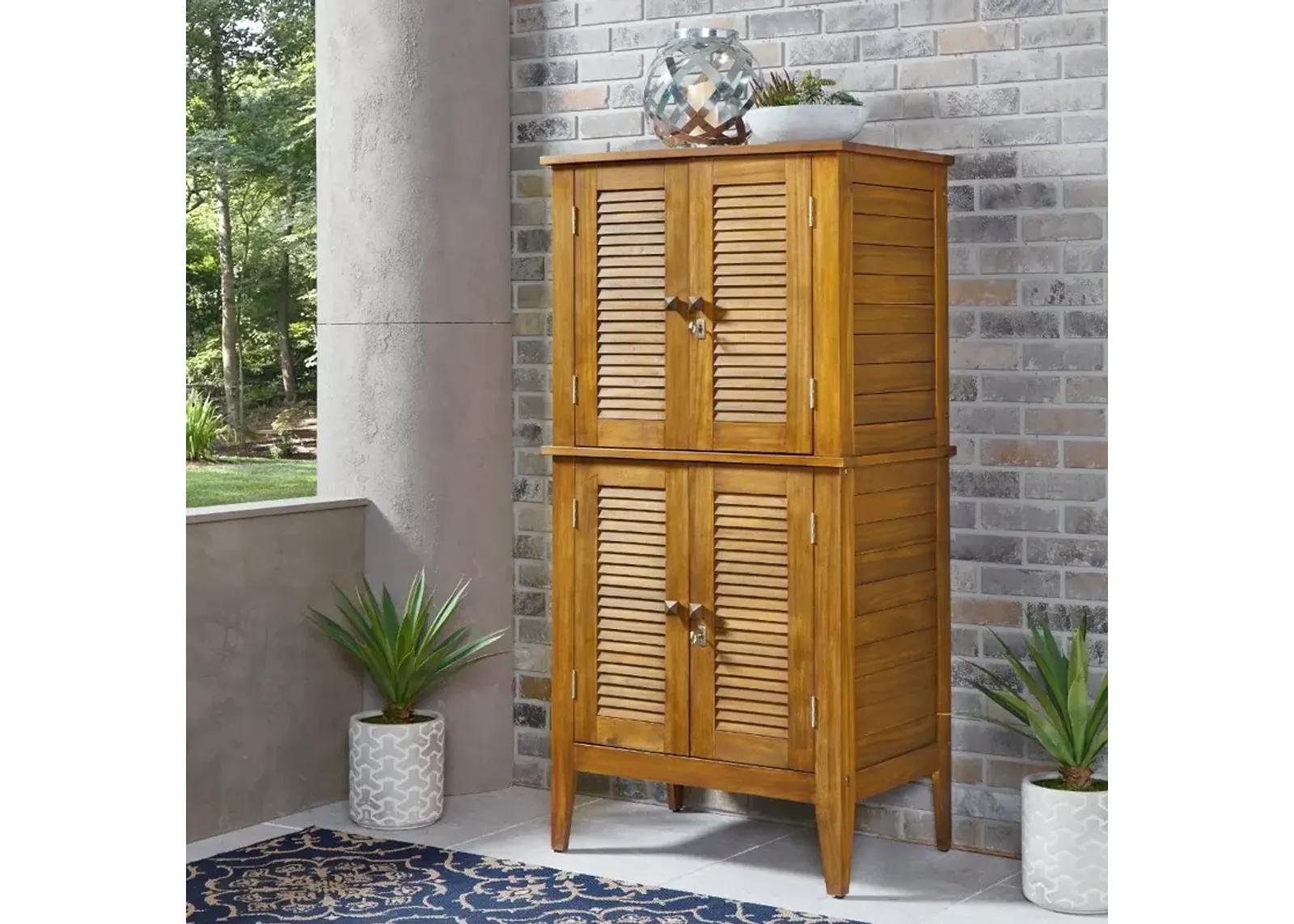 Maho Brown Outdoor Storage Cabinet