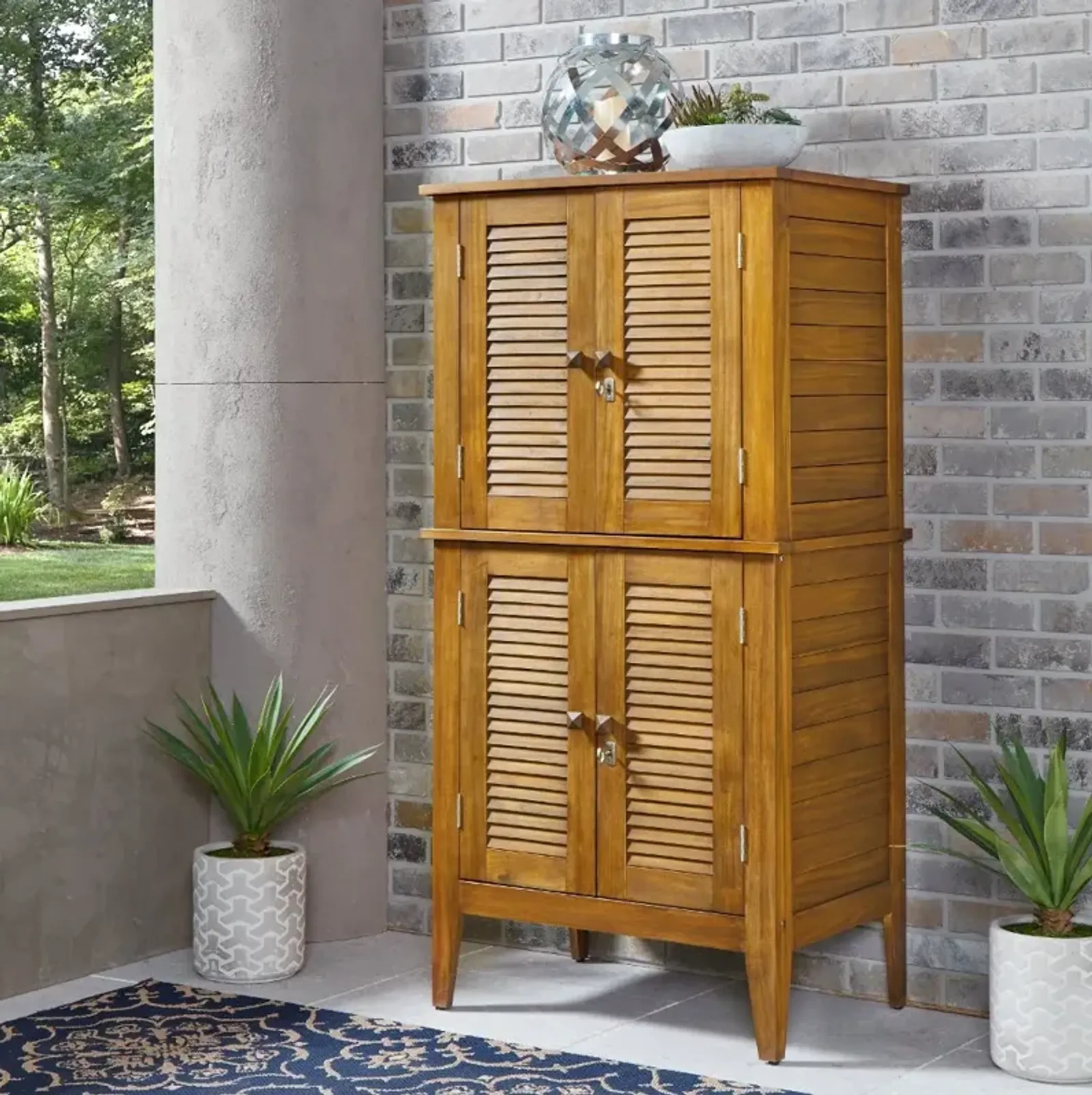 Maho Brown Outdoor Storage Cabinet