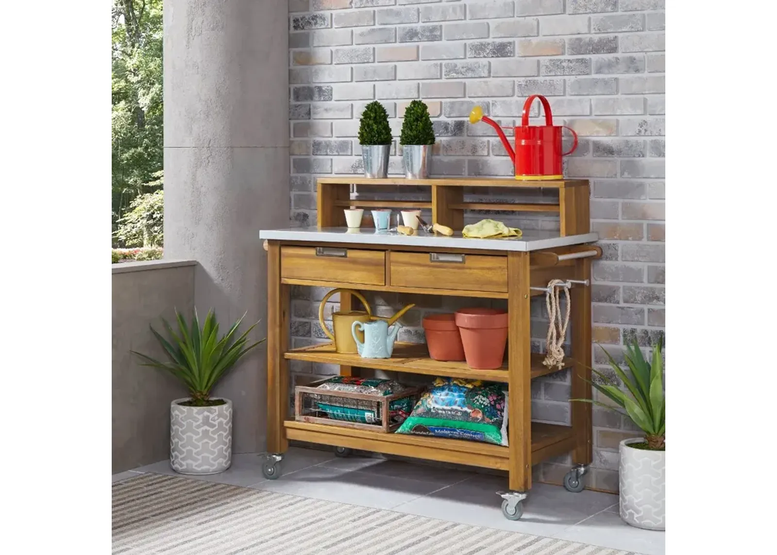 Maho Brown Potting Bench