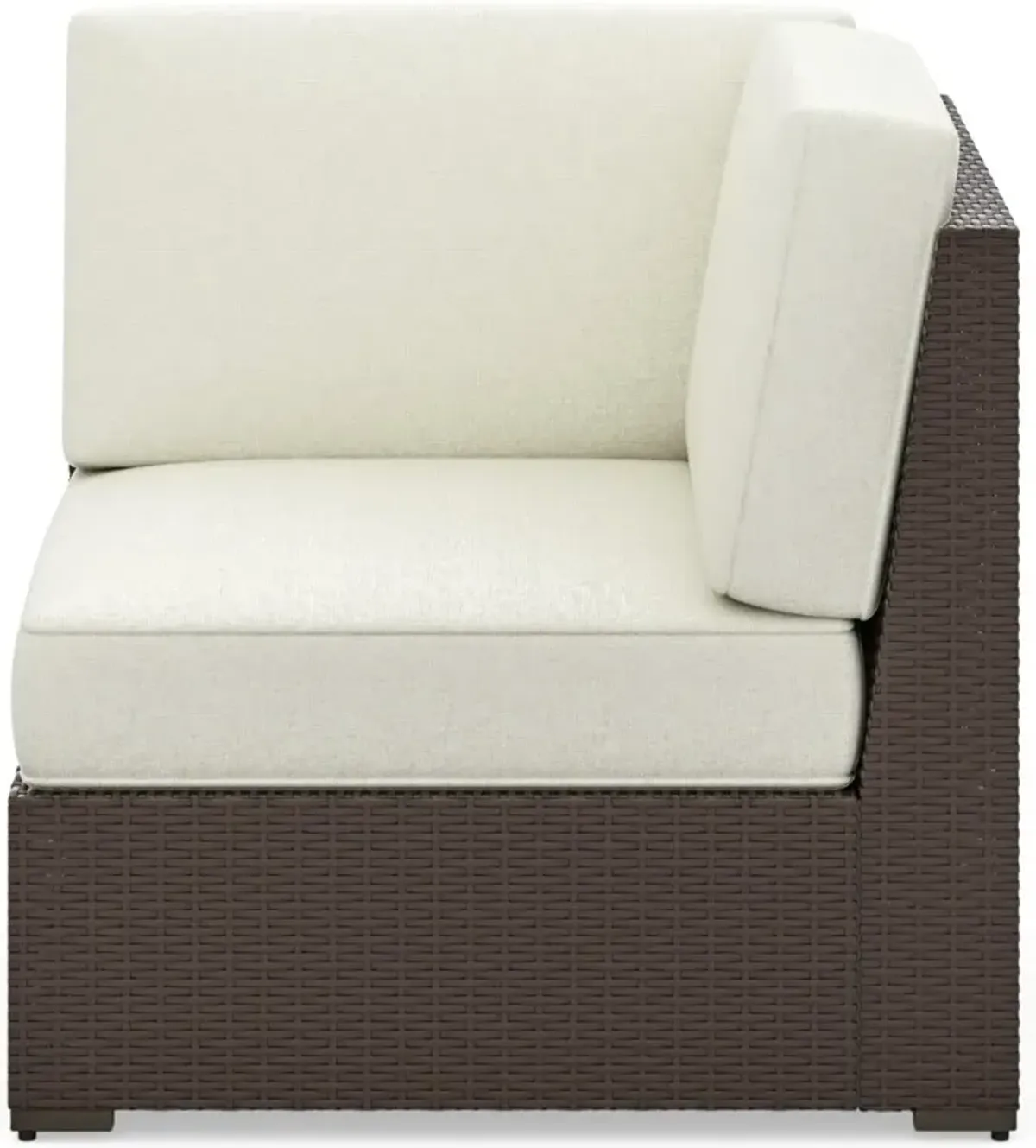 Palm Springs Brown Outdoor Sectional Side Chair